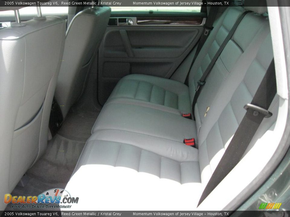 2005 Volkswagen Touareg V6 Reed Green Metallic / Kristal Grey Photo #30