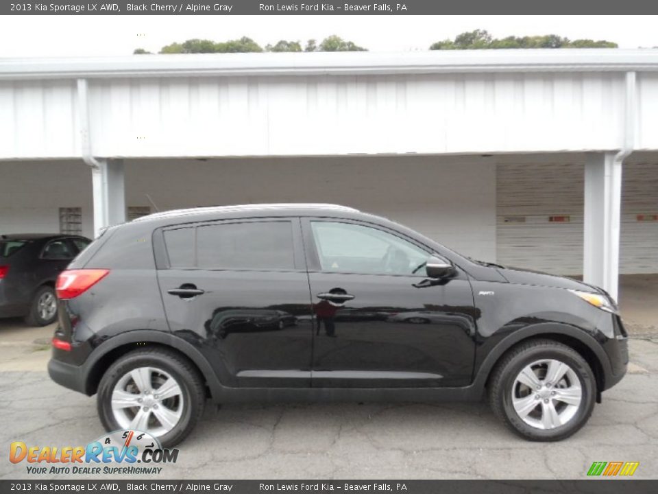 2013 Kia Sportage LX AWD Black Cherry / Alpine Gray Photo #1