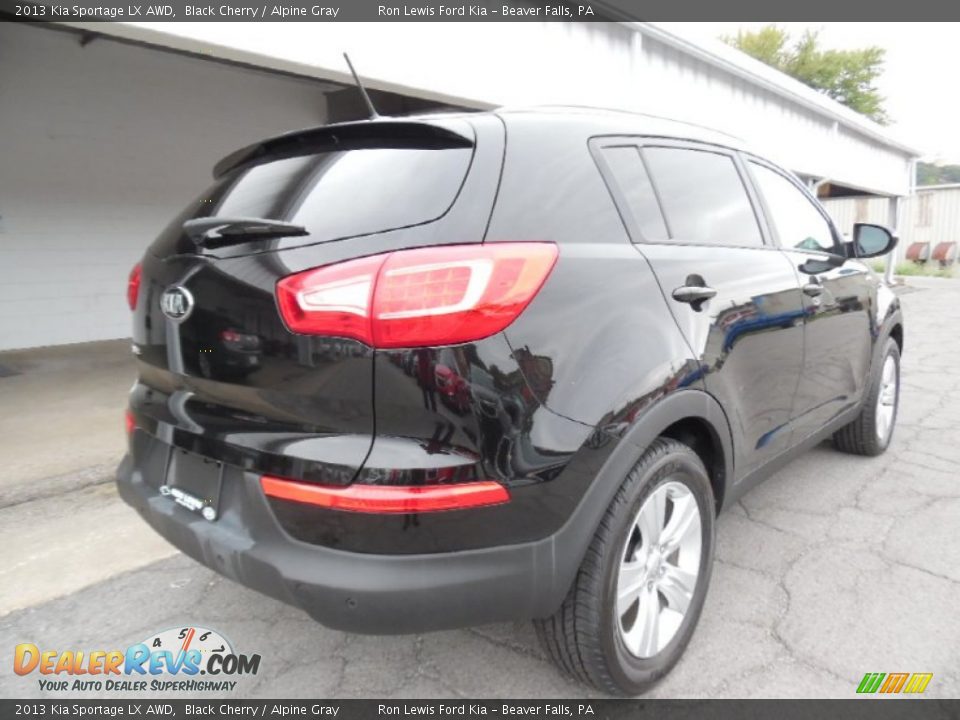 2013 Kia Sportage LX AWD Black Cherry / Alpine Gray Photo #2