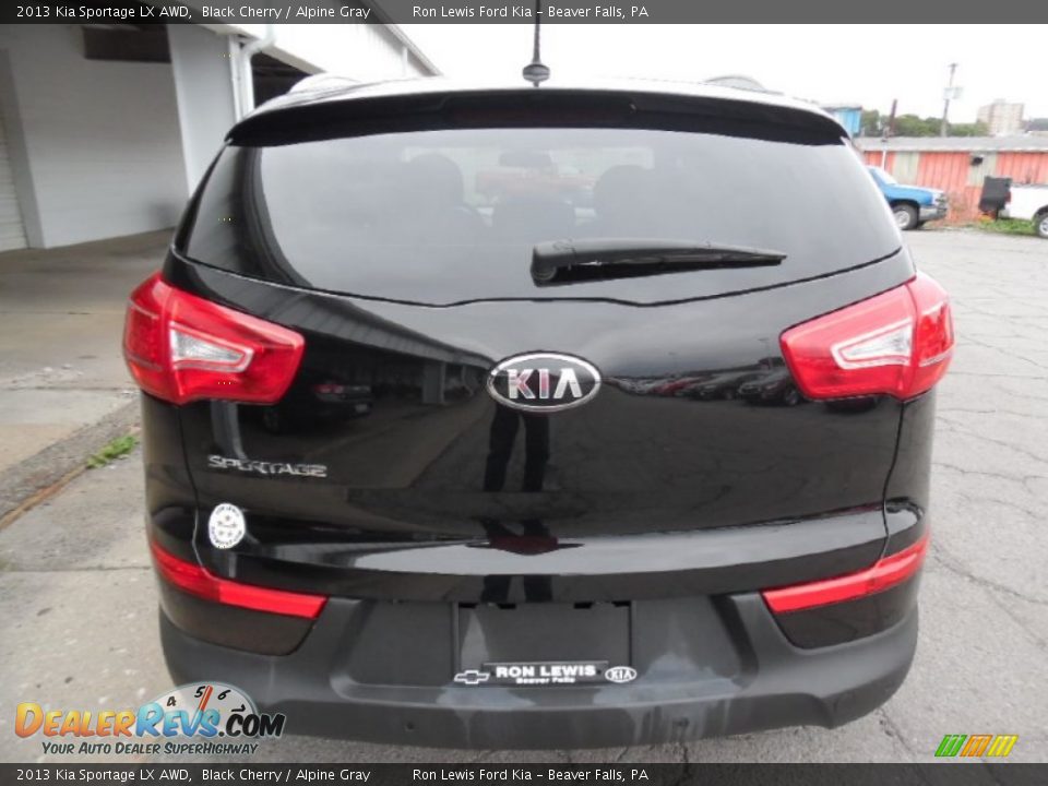 2013 Kia Sportage LX AWD Black Cherry / Alpine Gray Photo #3