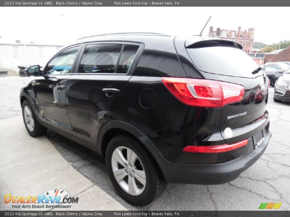 2013 Kia Sportage LX AWD Black Cherry / Alpine Gray Photo #5