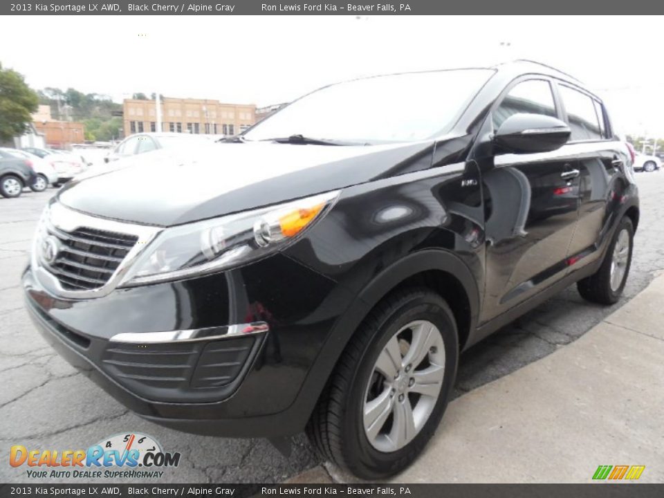 2013 Kia Sportage LX AWD Black Cherry / Alpine Gray Photo #7