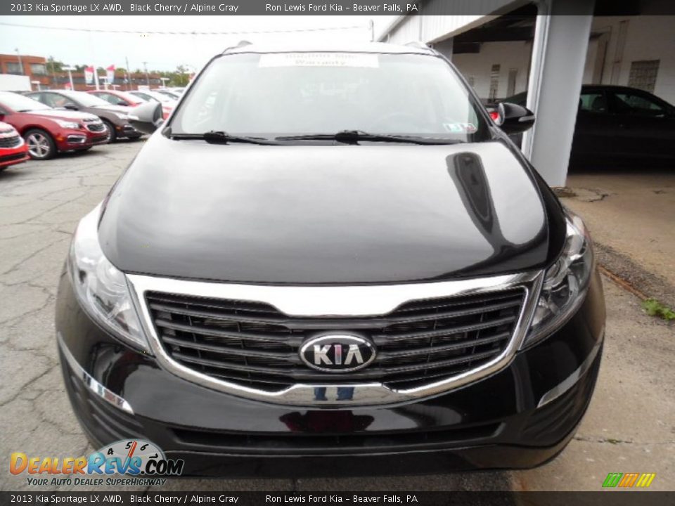 2013 Kia Sportage LX AWD Black Cherry / Alpine Gray Photo #8