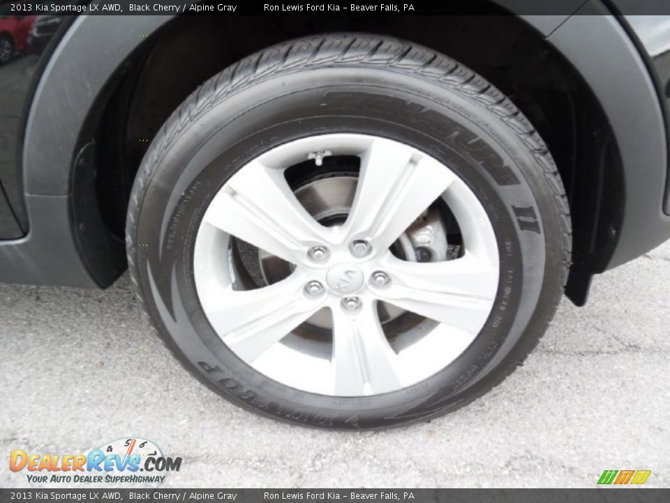 2013 Kia Sportage LX AWD Black Cherry / Alpine Gray Photo #10