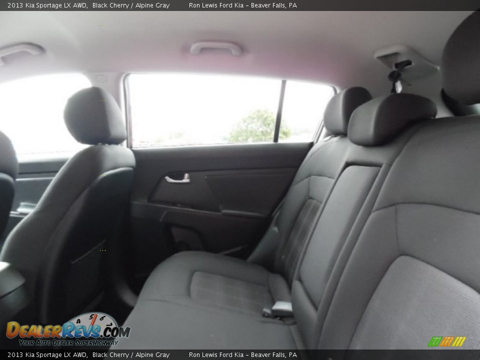 2013 Kia Sportage LX AWD Black Cherry / Alpine Gray Photo #12