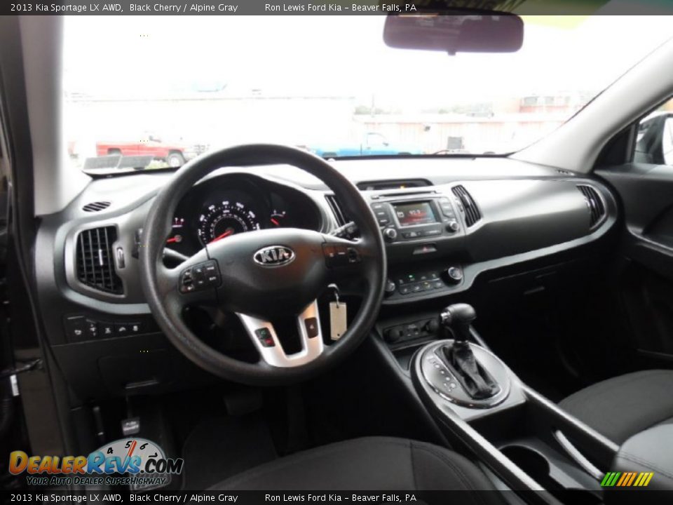 2013 Kia Sportage LX AWD Black Cherry / Alpine Gray Photo #13