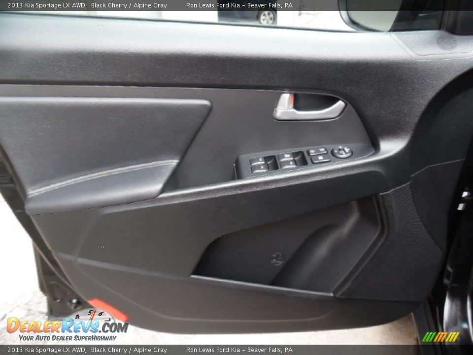 2013 Kia Sportage LX AWD Black Cherry / Alpine Gray Photo #14