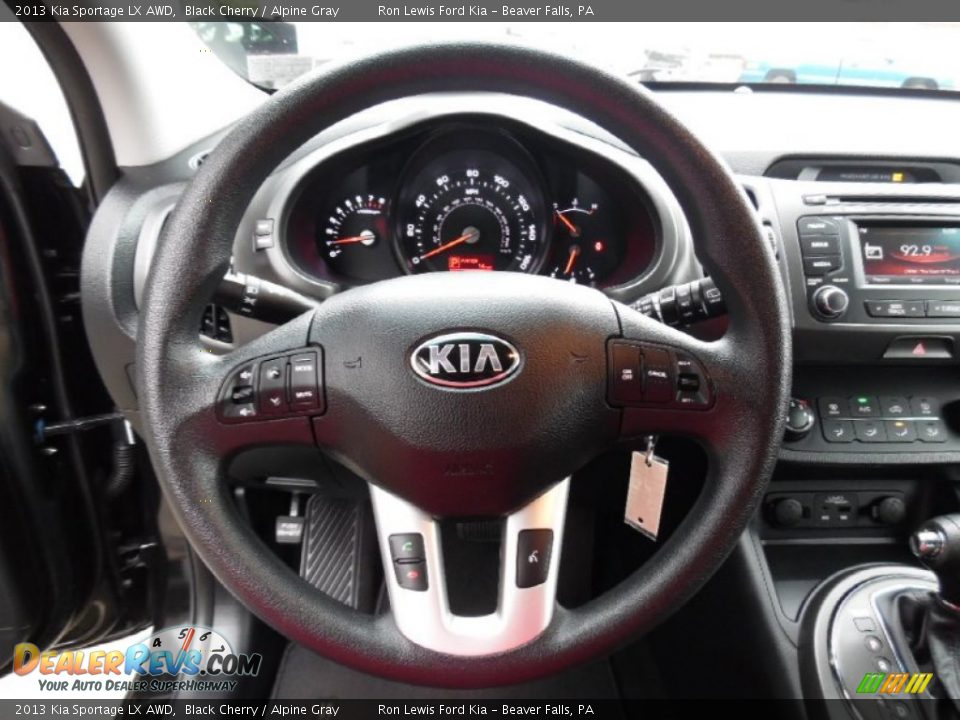 2013 Kia Sportage LX AWD Black Cherry / Alpine Gray Photo #17