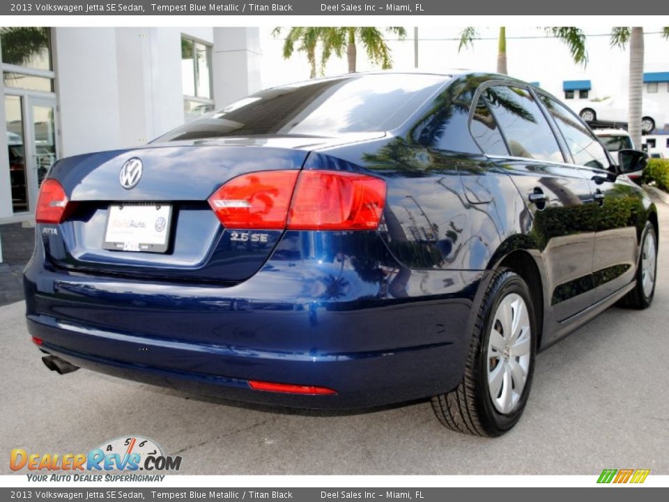 2013 Volkswagen Jetta SE Sedan Tempest Blue Metallic / Titan Black Photo #10