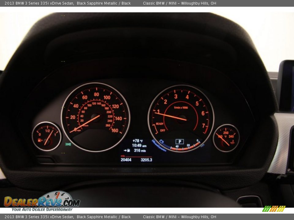 2013 BMW 3 Series 335i xDrive Sedan Black Sapphire Metallic / Black Photo #7