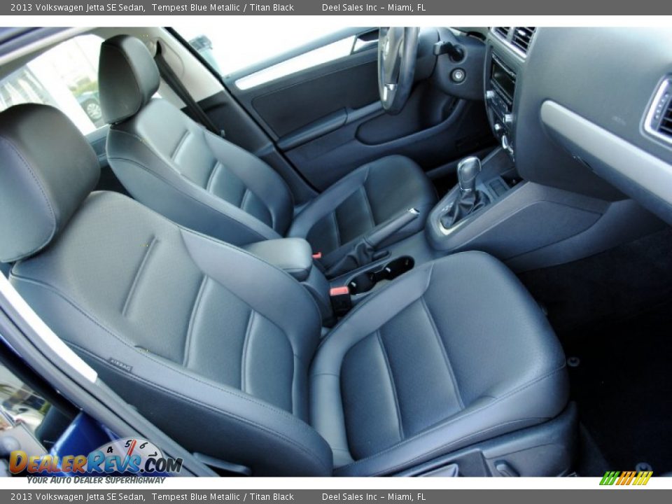 2013 Volkswagen Jetta SE Sedan Tempest Blue Metallic / Titan Black Photo #18