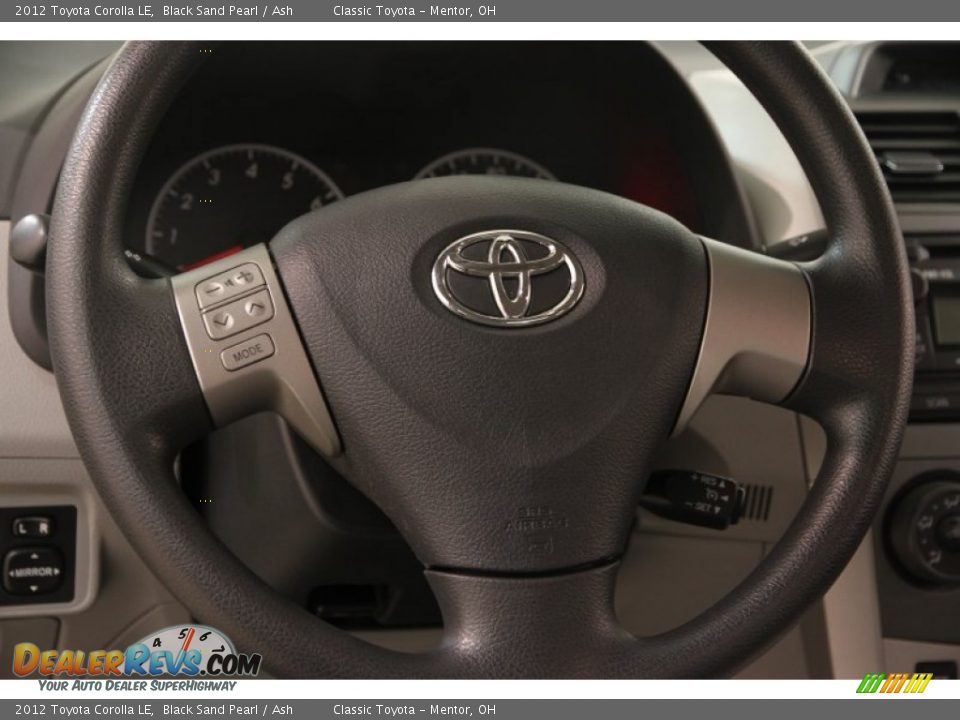 2012 Toyota Corolla LE Black Sand Pearl / Ash Photo #6