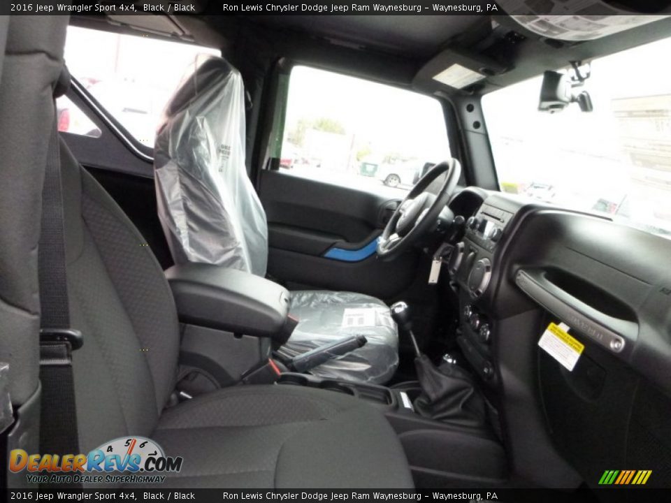 2016 Jeep Wrangler Sport 4x4 Black / Black Photo #8
