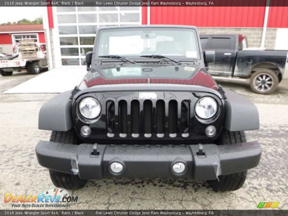2016 Jeep Wrangler Sport 4x4 Black / Black Photo #12