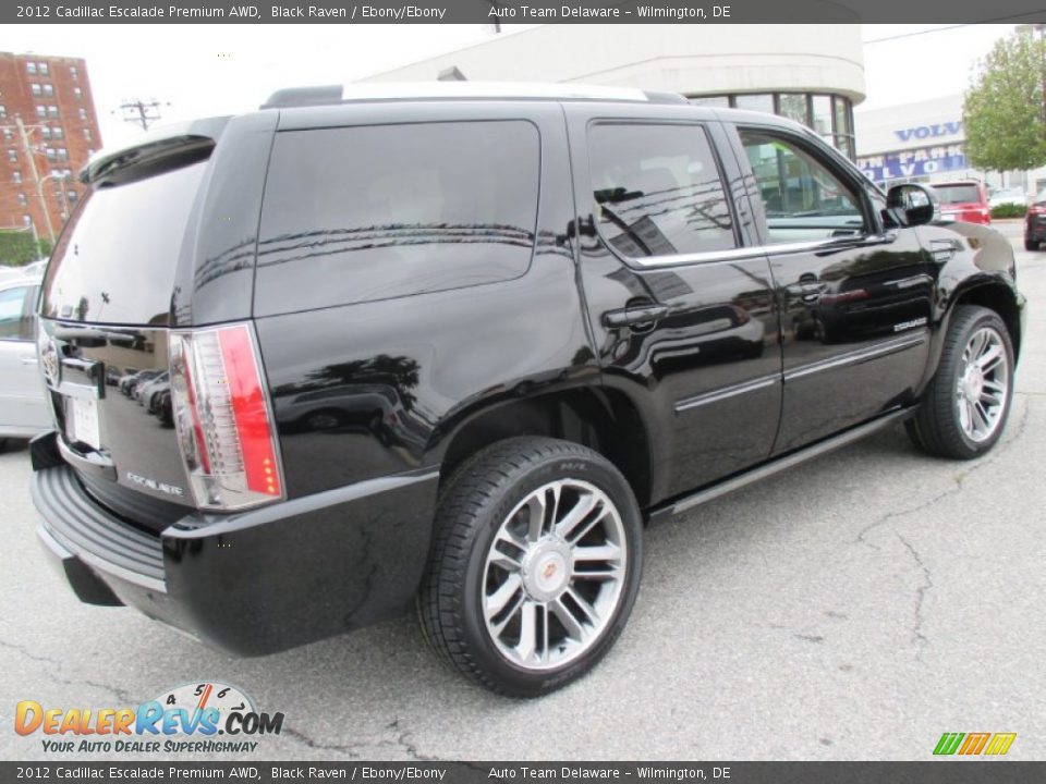 2012 Cadillac Escalade Premium AWD Black Raven / Ebony/Ebony Photo #4