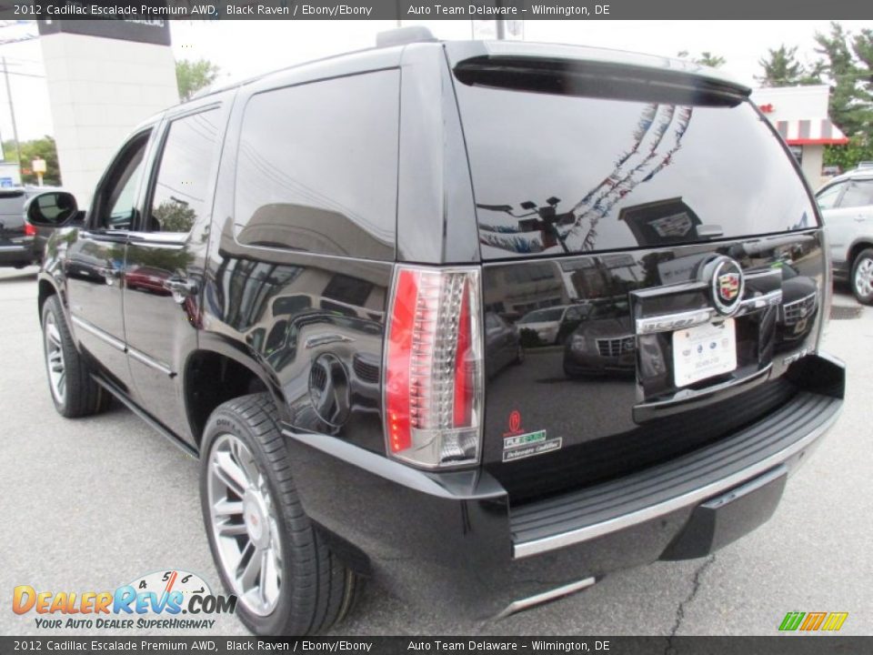 2012 Cadillac Escalade Premium AWD Black Raven / Ebony/Ebony Photo #6