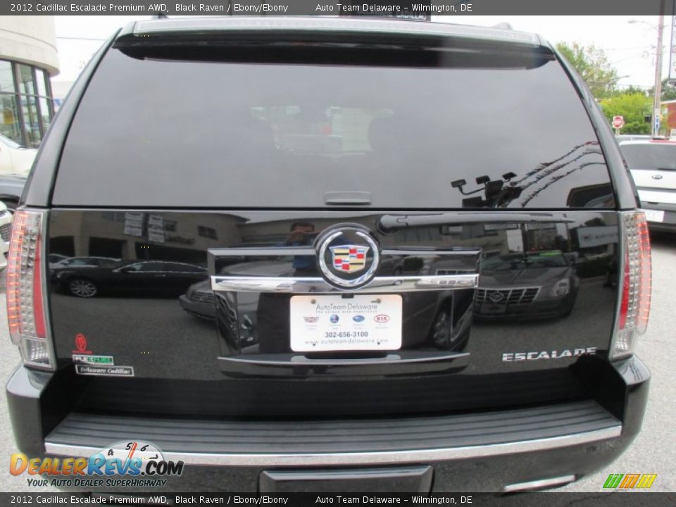 2012 Cadillac Escalade Premium AWD Black Raven / Ebony/Ebony Photo #7