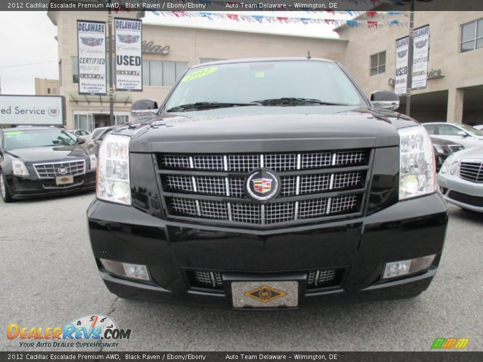 2012 Cadillac Escalade Premium AWD Black Raven / Ebony/Ebony Photo #8