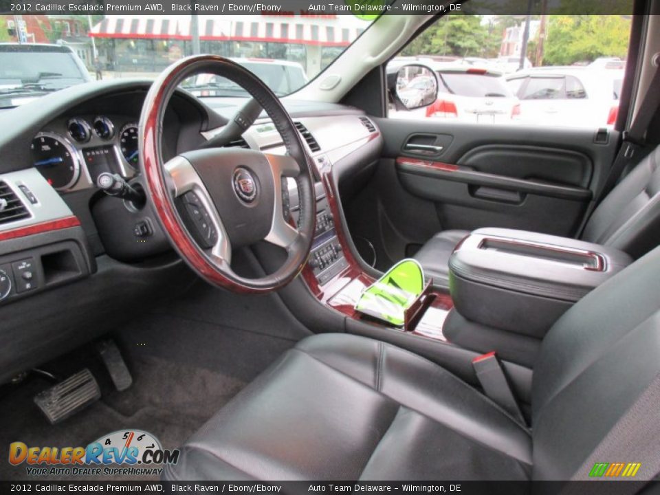 2012 Cadillac Escalade Premium AWD Black Raven / Ebony/Ebony Photo #13