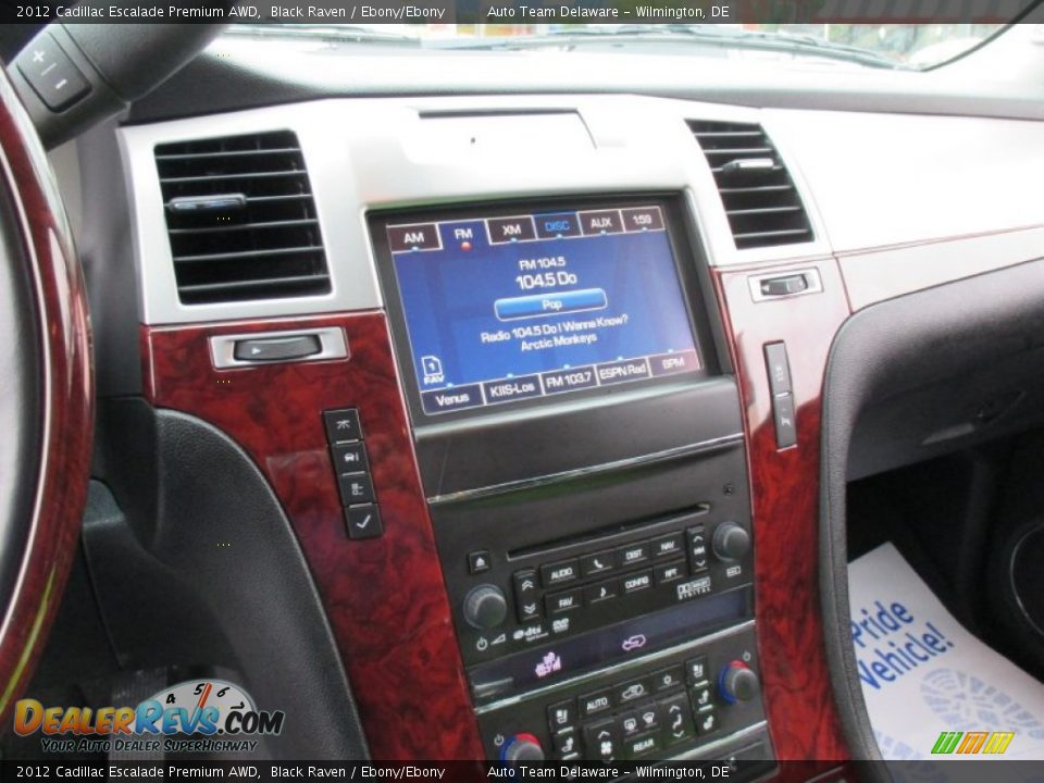 2012 Cadillac Escalade Premium AWD Black Raven / Ebony/Ebony Photo #17