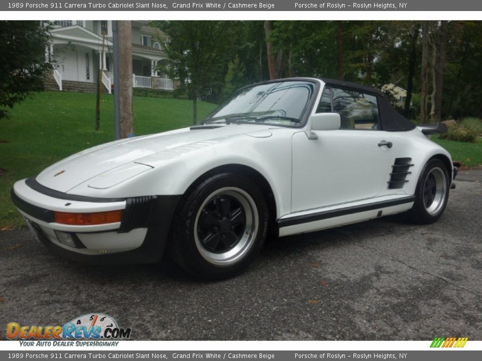 Front 3/4 View of 1989 Porsche 911 Carrera Turbo Cabriolet Slant Nose Photo #1