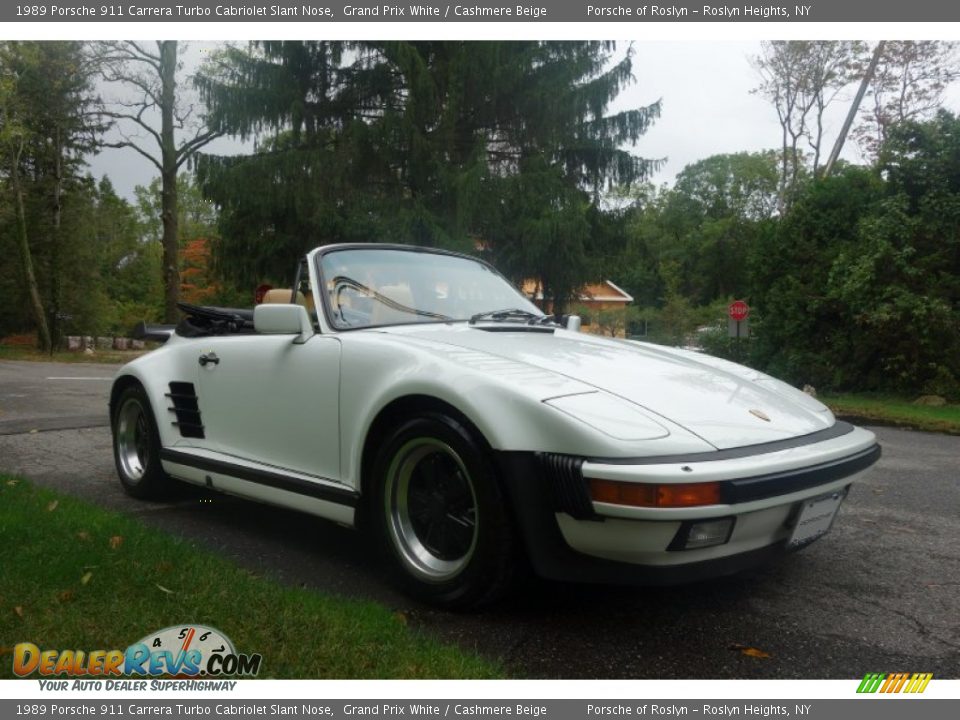 Front 3/4 View of 1989 Porsche 911 Carrera Turbo Cabriolet Slant Nose Photo #8