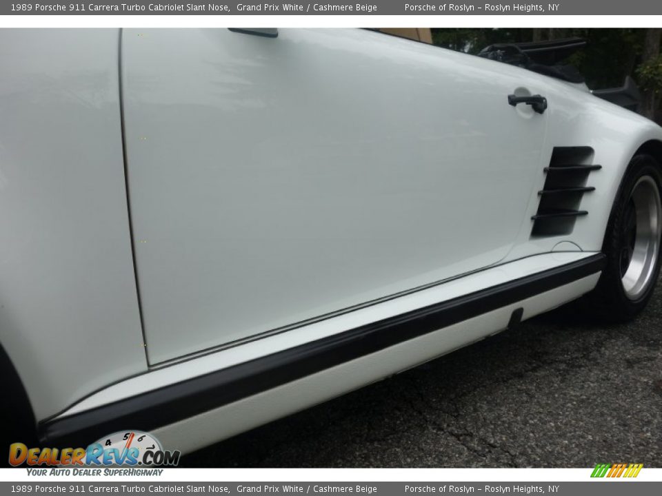 1989 Porsche 911 Carrera Turbo Cabriolet Slant Nose Grand Prix White / Cashmere Beige Photo #21