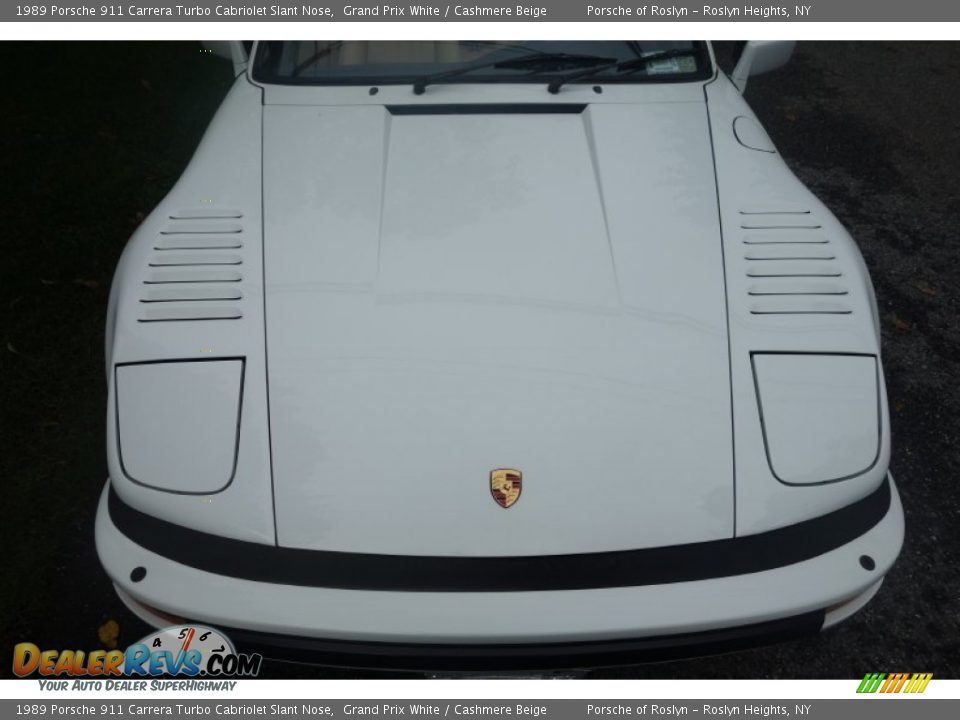 1989 Porsche 911 Carrera Turbo Cabriolet Slant Nose Grand Prix White / Cashmere Beige Photo #23