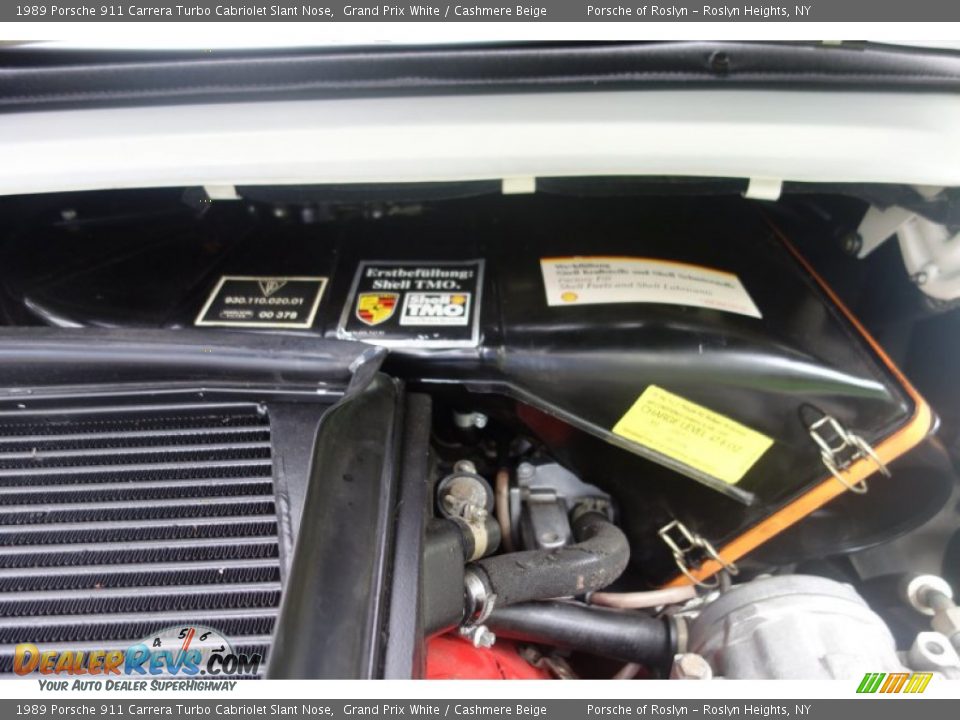 1989 Porsche 911 Carrera Turbo Cabriolet Slant Nose 3.3 Liter Turbocharged SOHC 12V Flat 6 Cylinder Engine Photo #27