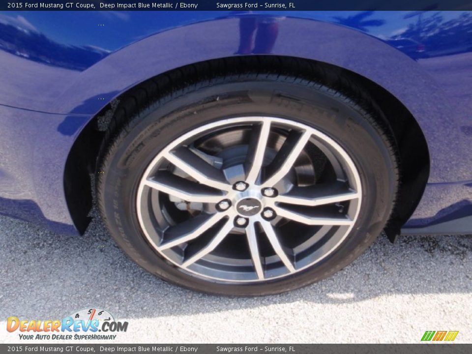 2015 Ford Mustang GT Coupe Deep Impact Blue Metallic / Ebony Photo #4
