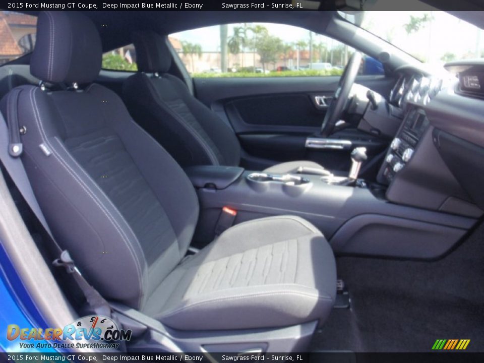 2015 Ford Mustang GT Coupe Deep Impact Blue Metallic / Ebony Photo #21