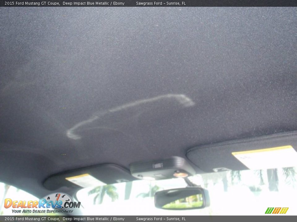 2015 Ford Mustang GT Coupe Deep Impact Blue Metallic / Ebony Photo #26