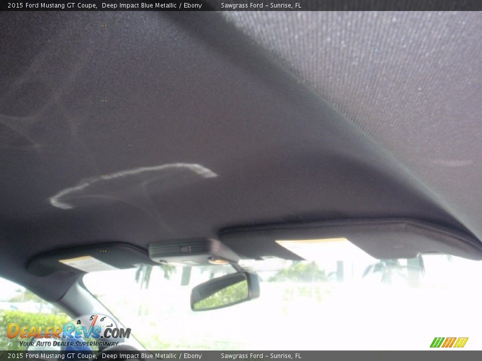 2015 Ford Mustang GT Coupe Deep Impact Blue Metallic / Ebony Photo #28