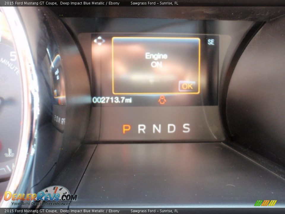 2015 Ford Mustang GT Coupe Deep Impact Blue Metallic / Ebony Photo #31