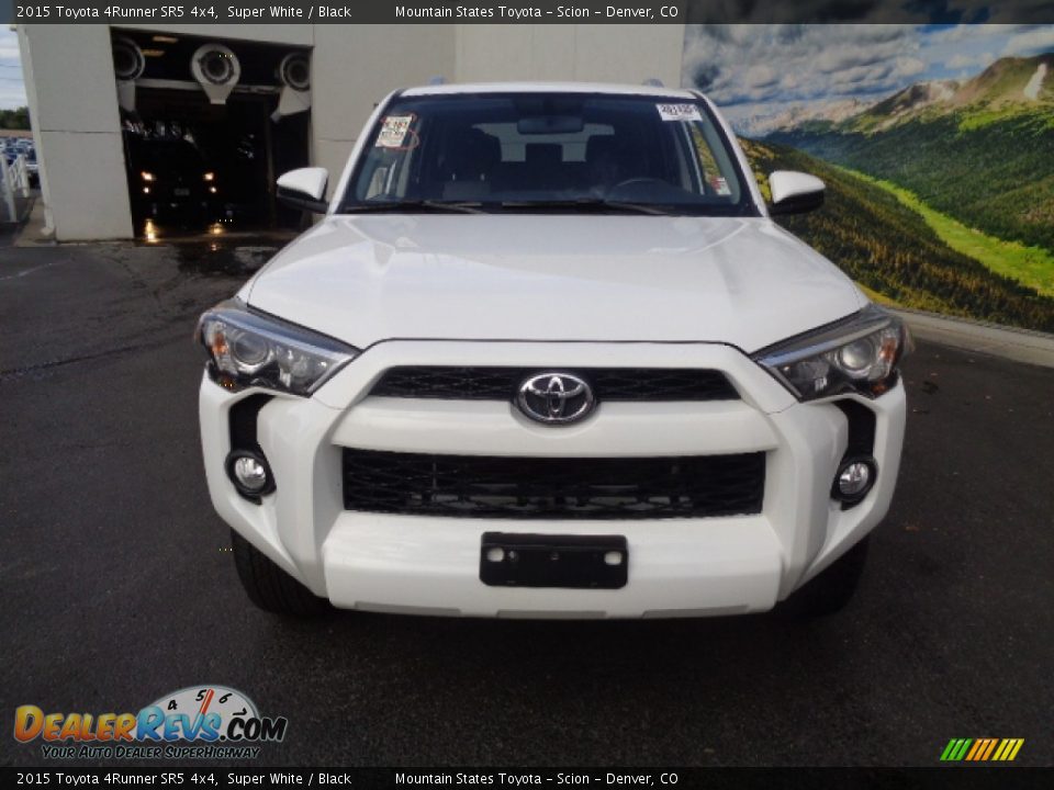 2015 Toyota 4Runner SR5 4x4 Super White / Black Photo #2