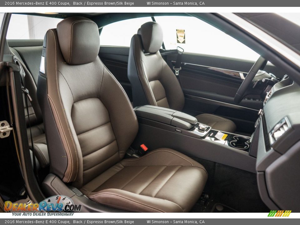 Espresso Brown/Silk Beige Interior - 2016 Mercedes-Benz E 400 Coupe Photo #2