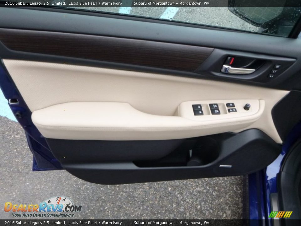 2016 Subaru Legacy 2.5i Limited Lapis Blue Pearl / Warm Ivory Photo #14