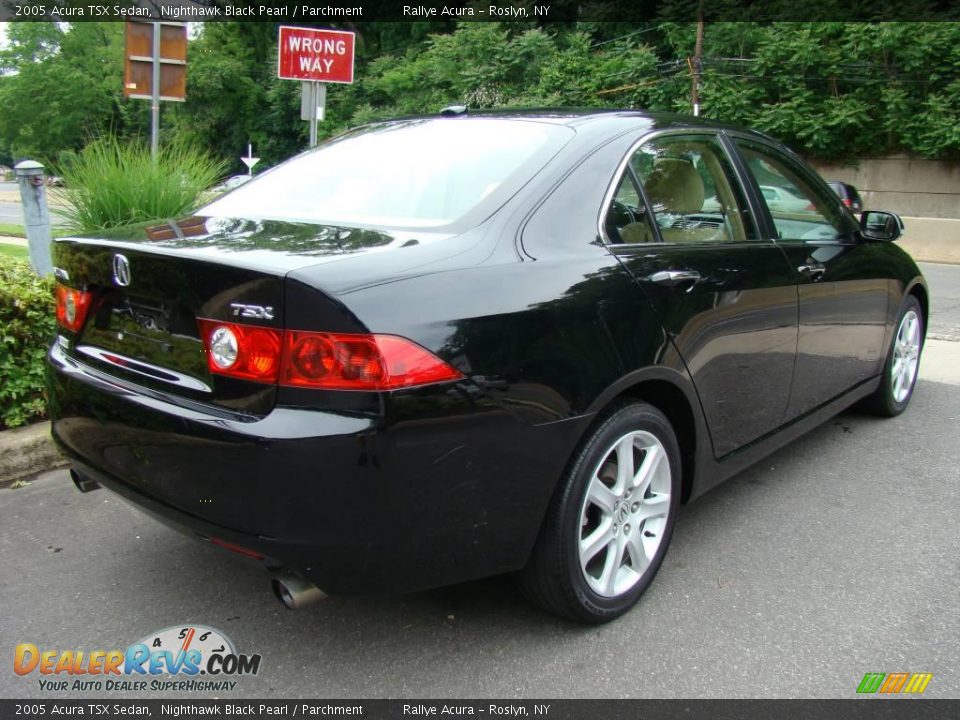 2005 Acura TSX Sedan Nighthawk Black Pearl / Parchment Photo #4