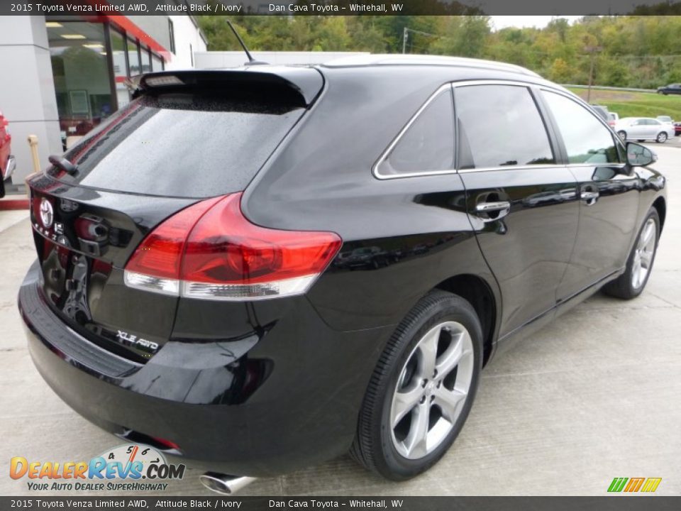 2015 Toyota Venza Limited AWD Attitude Black / Ivory Photo #6