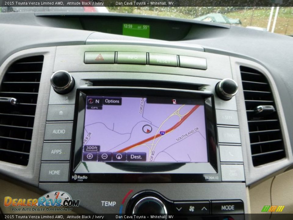 2015 Toyota Venza Limited AWD Attitude Black / Ivory Photo #16