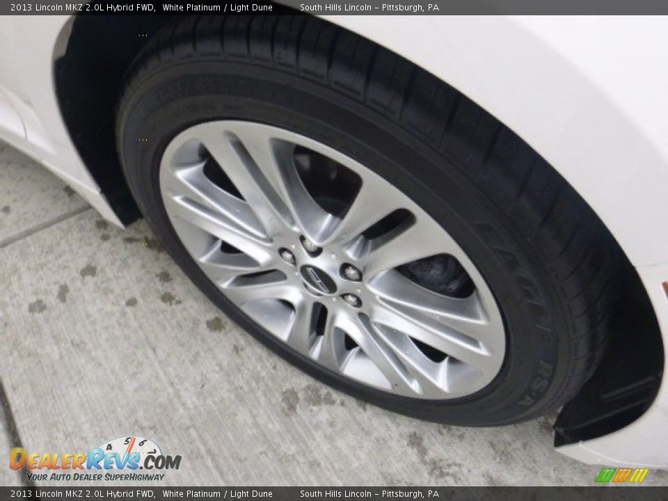 2013 Lincoln MKZ 2.0L Hybrid FWD White Platinum / Light Dune Photo #9