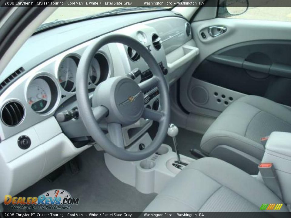 2008 Chrysler PT Cruiser Touring Cool Vanilla White / Pastel Slate Gray Photo #10