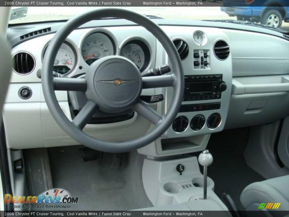 2008 Chrysler PT Cruiser Touring Cool Vanilla White / Pastel Slate Gray Photo #12