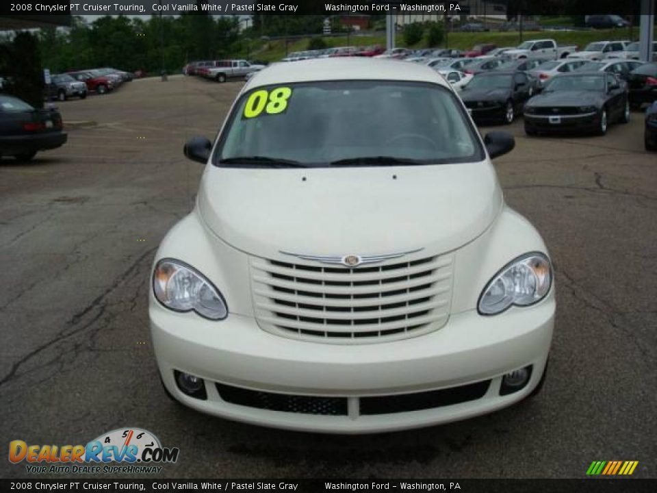 2008 Chrysler PT Cruiser Touring Cool Vanilla White / Pastel Slate Gray Photo #14