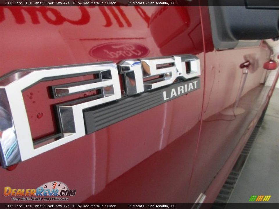 2015 Ford F150 Lariat SuperCrew 4x4 Ruby Red Metallic / Black Photo #4