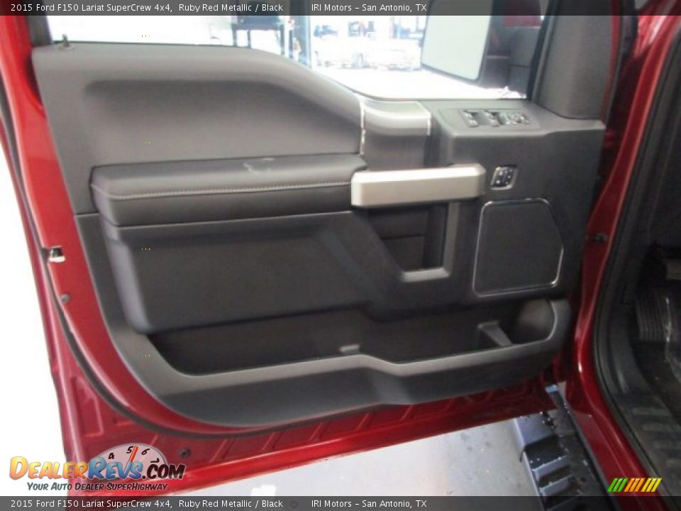 2015 Ford F150 Lariat SuperCrew 4x4 Ruby Red Metallic / Black Photo #13