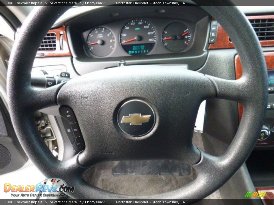 2008 Chevrolet Impala LS Silverstone Metallic / Ebony Black Photo #17