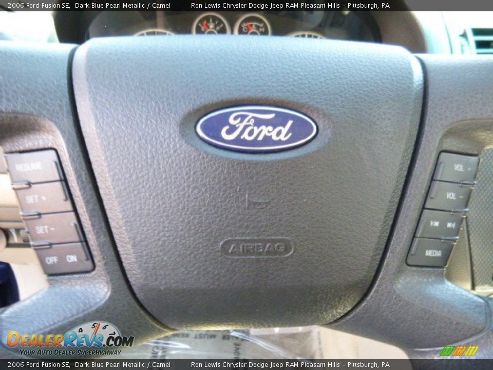 2006 Ford Fusion SE Dark Blue Pearl Metallic / Camel Photo #18
