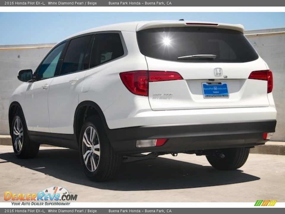 2016 Honda Pilot EX-L White Diamond Pearl / Beige Photo #2