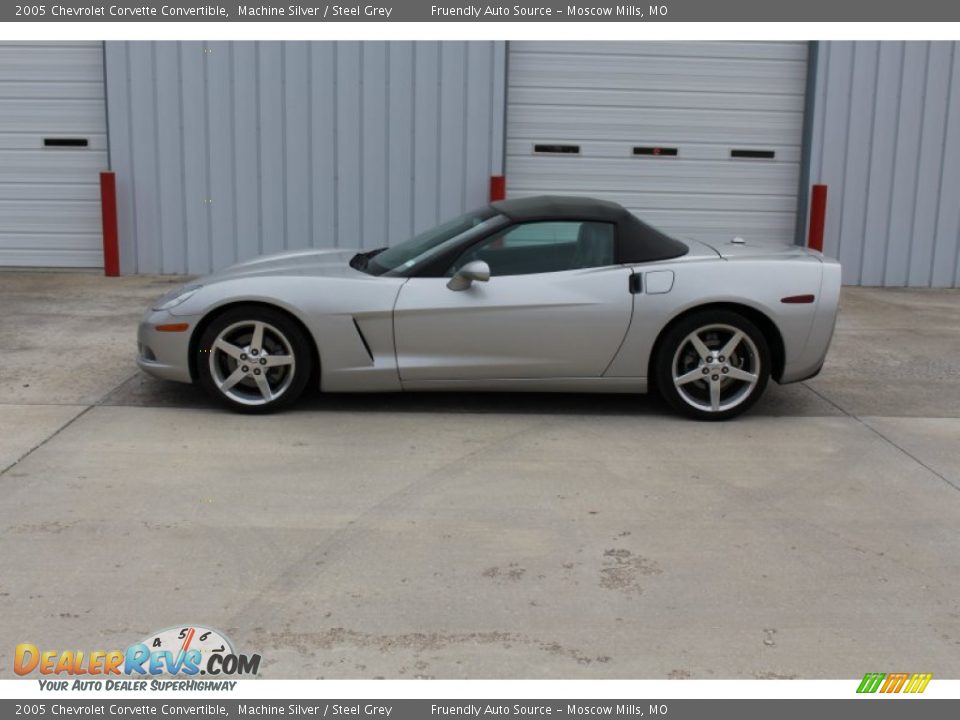 2005 Chevrolet Corvette Convertible Machine Silver / Steel Grey Photo #1